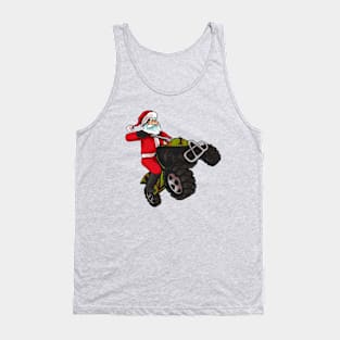 ATV Santa Claus Off Road Christmas Tank Top